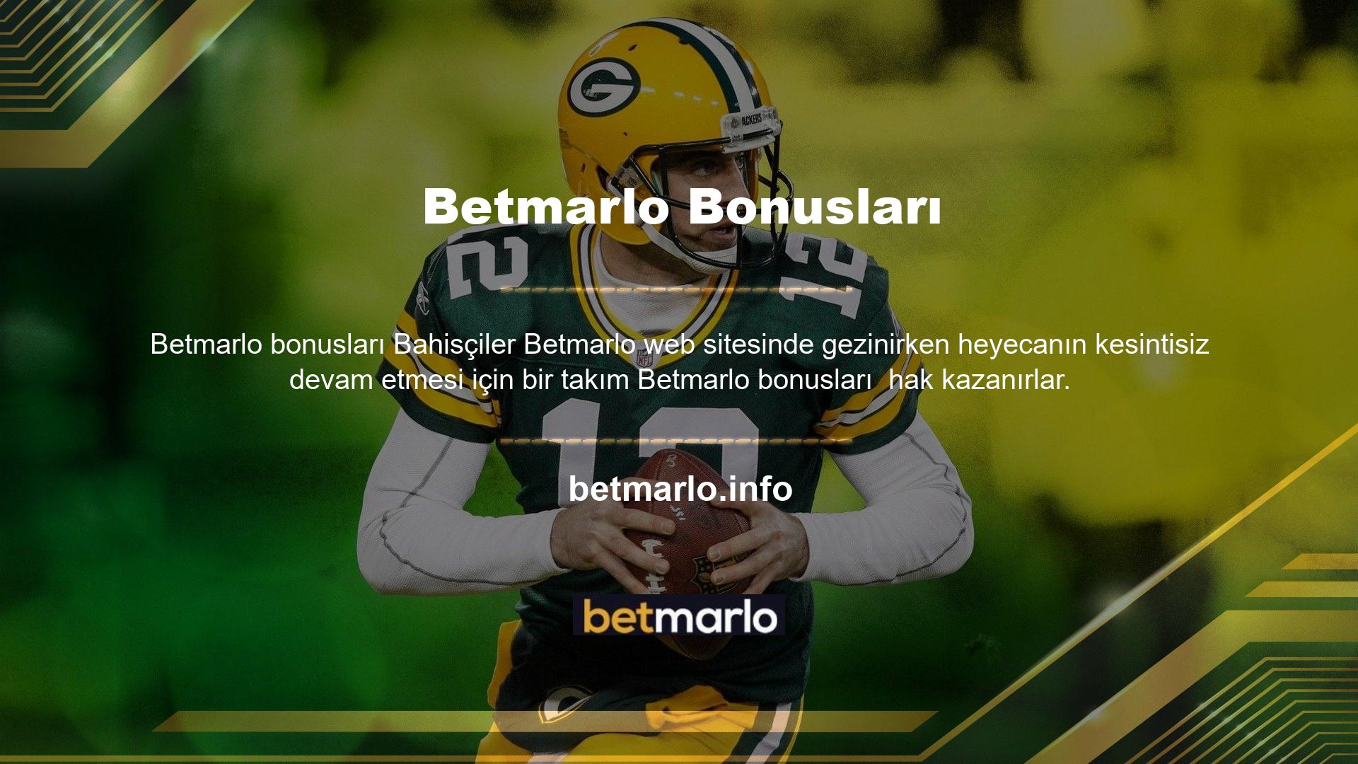 Siteye üye olarak kolayca Betmarlo bonusları bu bonuslar ile kazancınızı ikiye katlayabilirsiniz